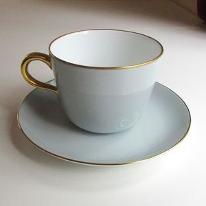 OMC Okura unique 2 tone Gray Tea cup & saucer